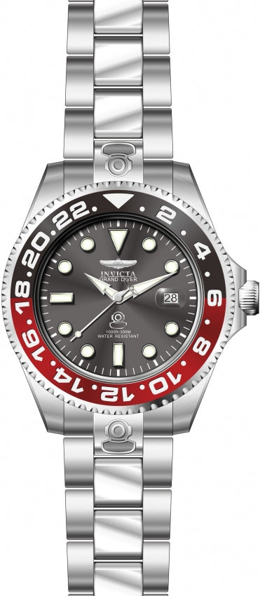 vista frontale Orologio Invicta Grand Diver 21867 ghiera coke