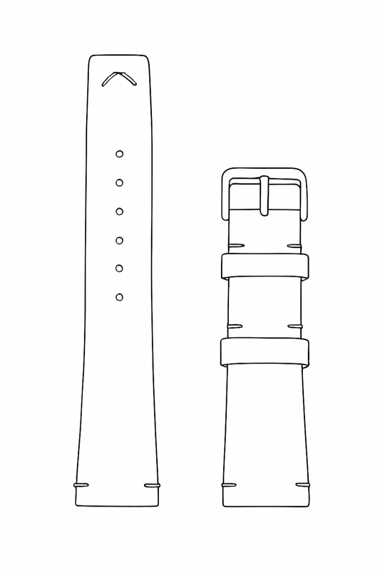 vista base del modello cinturino MINIMAL da personalizzare per orologio