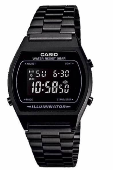 CASIO B640WB-1B — Vista frontale quadrante digitale nero