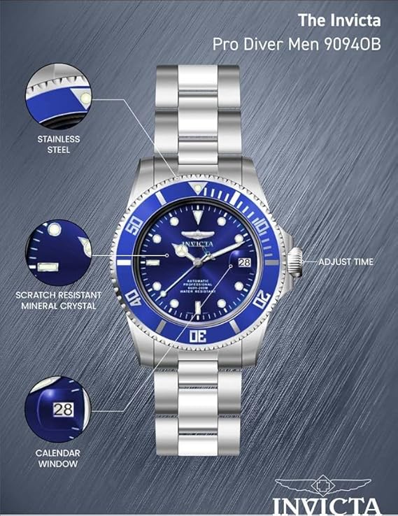 dettagli orologio Invicta Pro Diver 9094ob