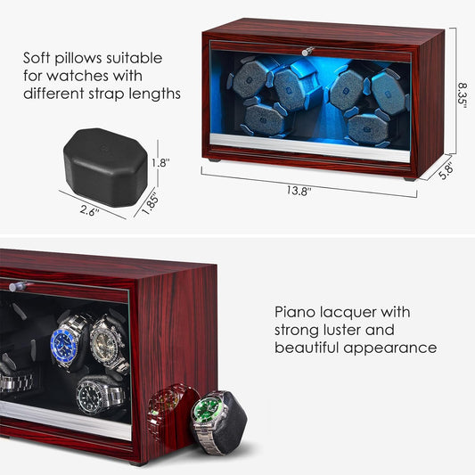 dettagli tecnici del Watch Winder 3+3 posti