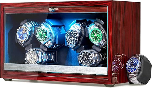 vista espositore avvolgitore Watch Winder 3+3 posti