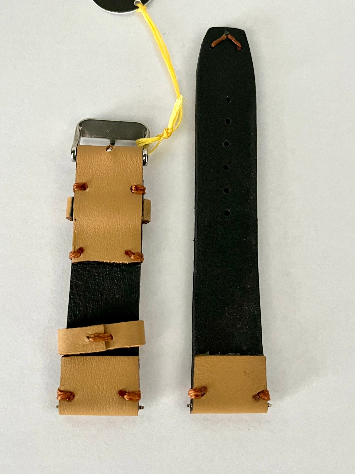 vista pelle interna Cinturino MINIMAL per Apple Watch in pelle beige