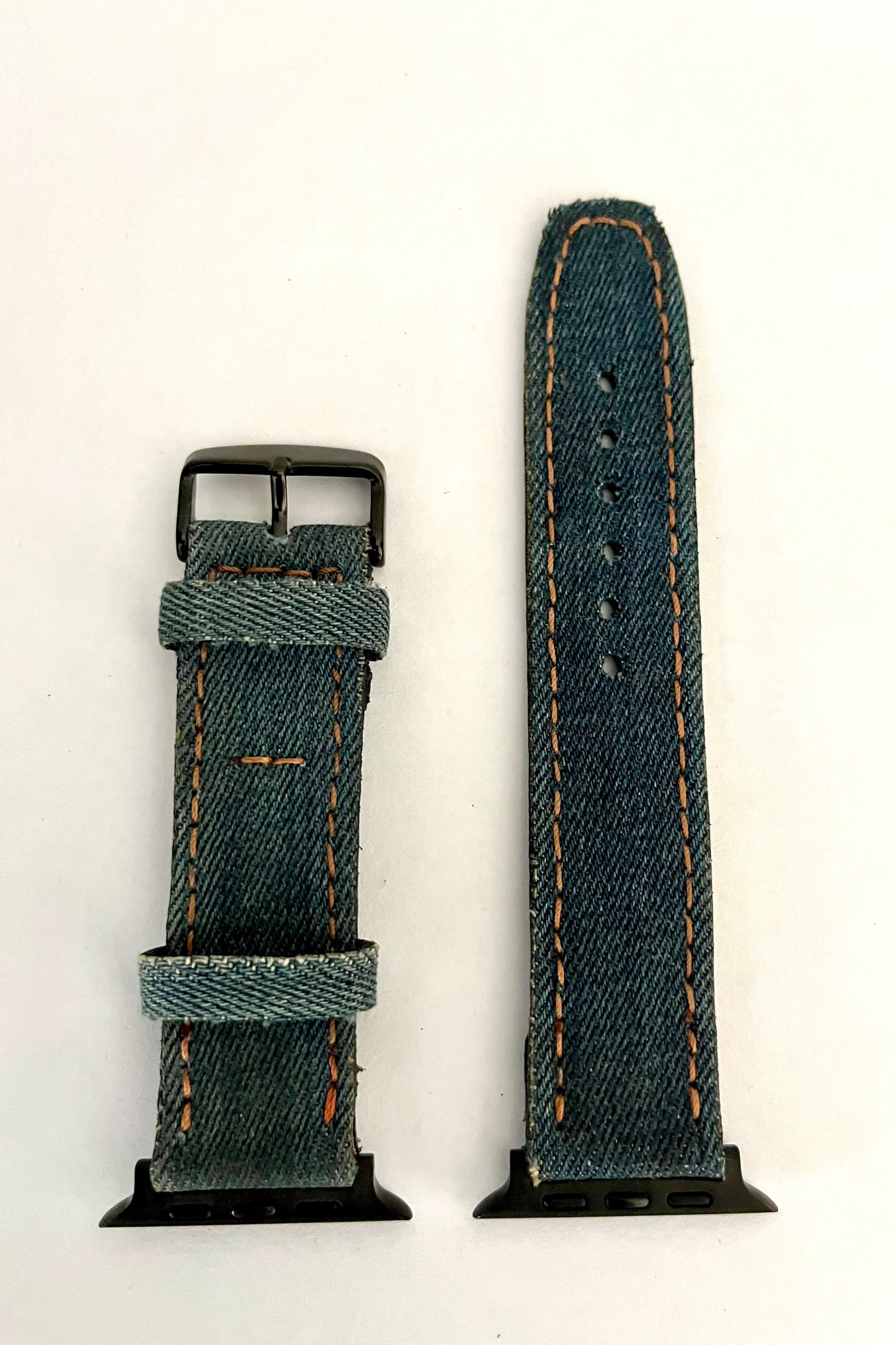 vista con attacchi per apple watch Cinturino CLASSIC in Jeans con interno in pelle