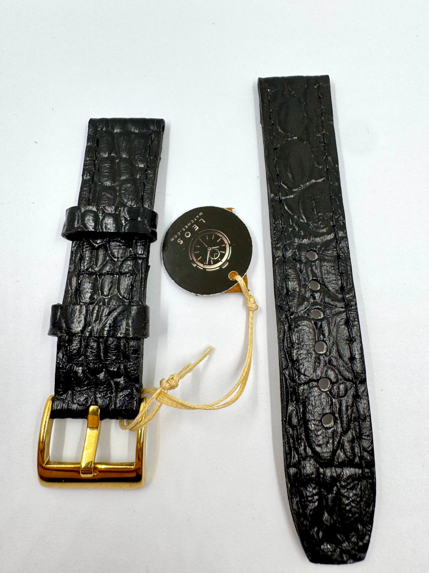 cinturino classic in pelle nera