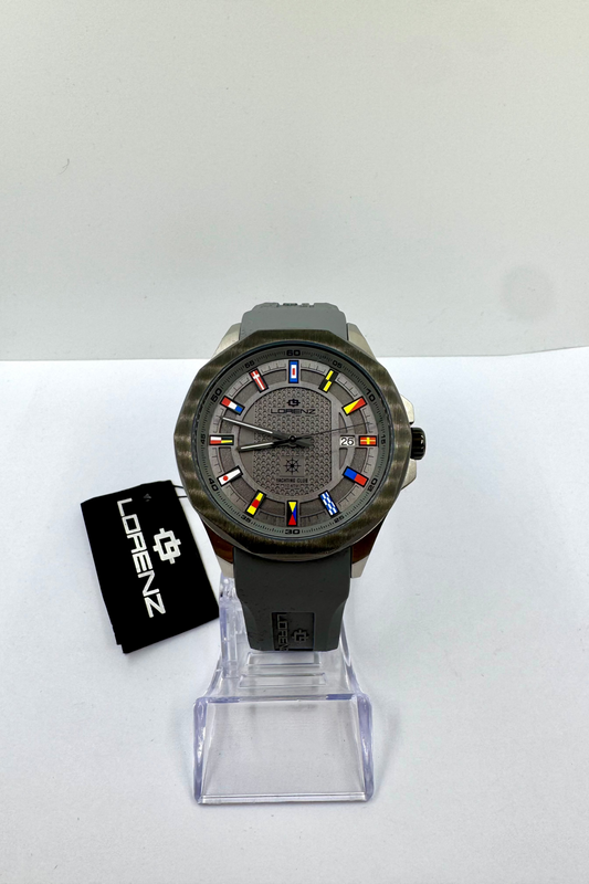 vista frontale orologio Lorenz Yatching club automatic