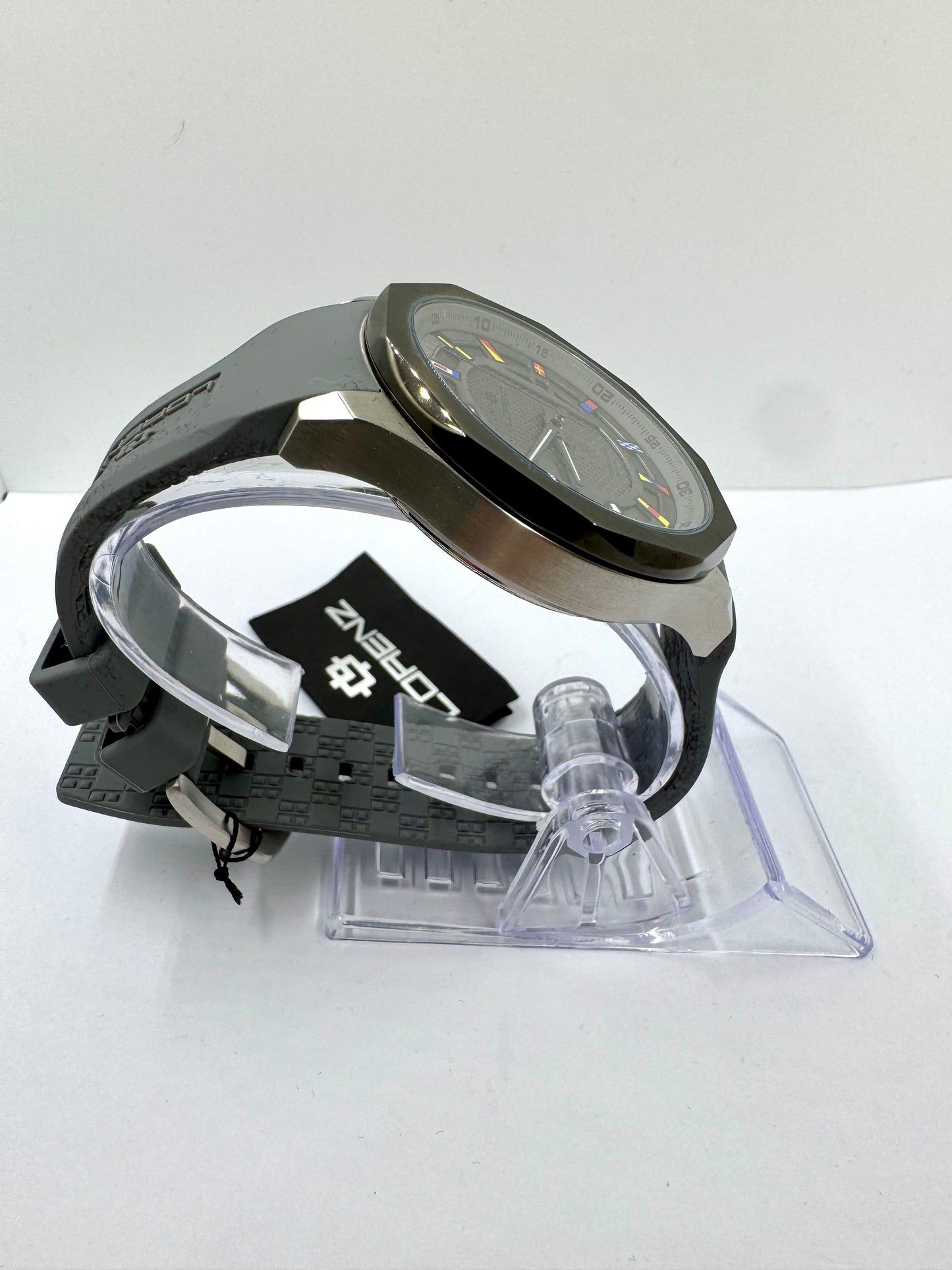 vista laterale orologio Lorenz Yatching club automatic