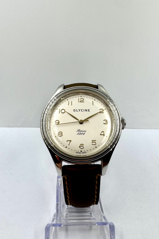 vista frontale Orologio Glycine Bienne 1914 Ref. 3794