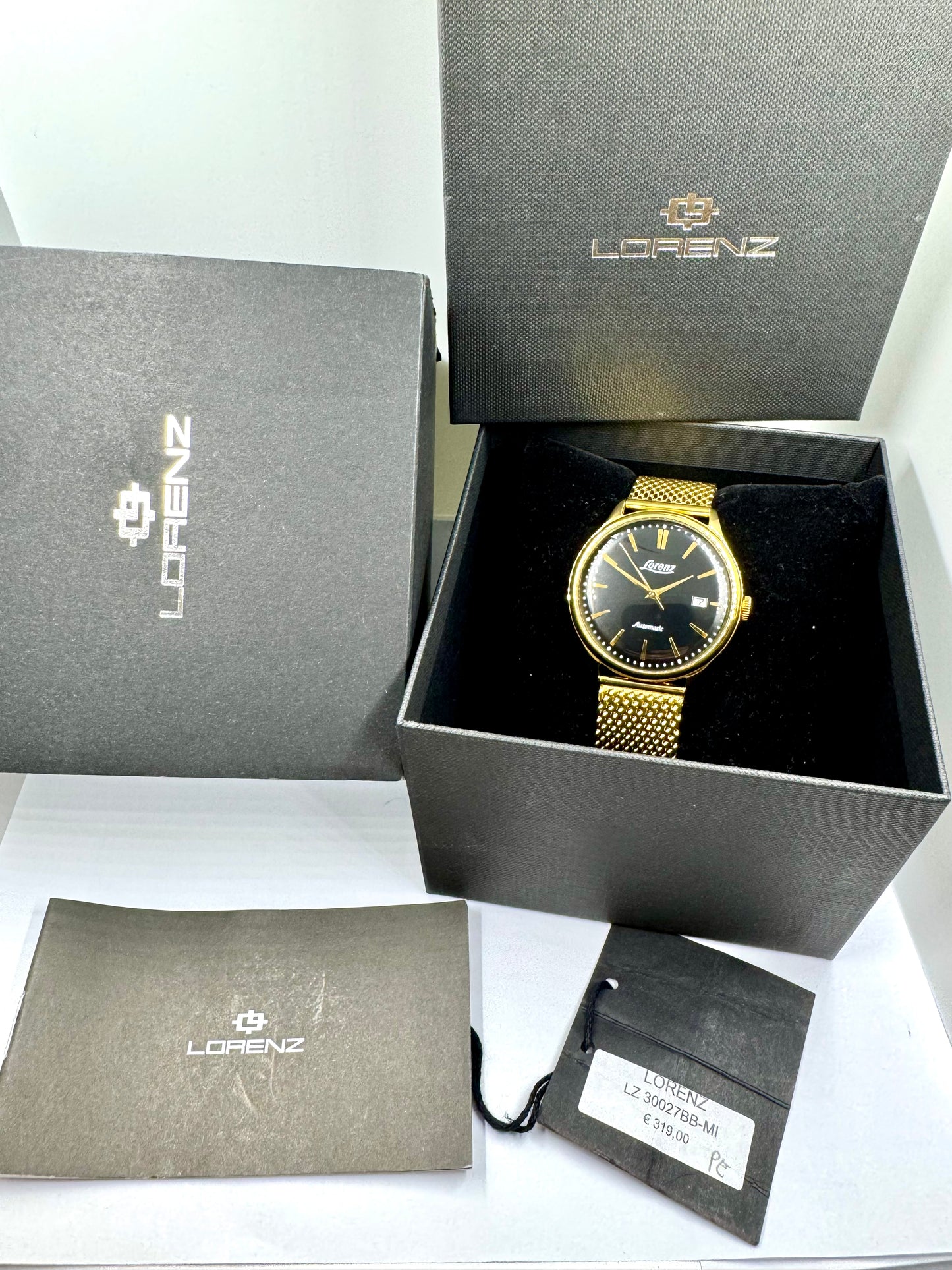 vista del full set orologio Lorenz Automatico Ref. 30027BB-MI