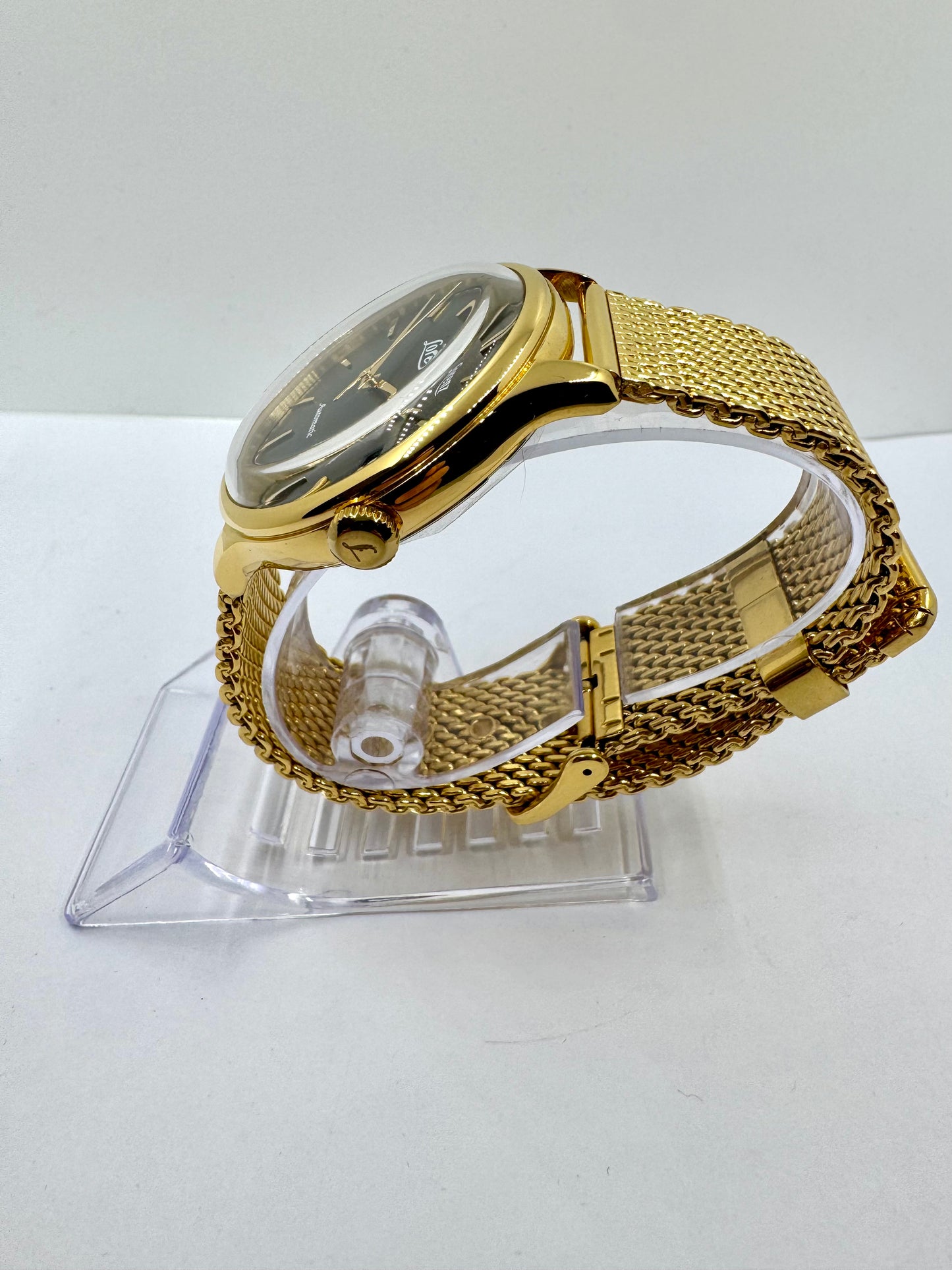 vista lato corona orologio Lorenz Automatico Ref. 30027BB-MI