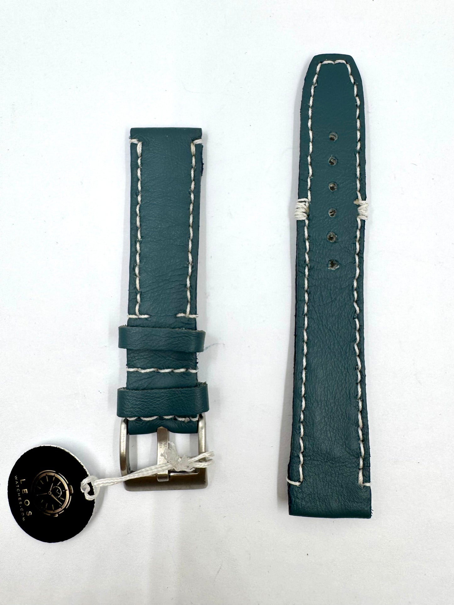 cinturino classic in pelle blu