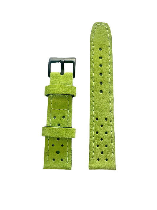 esempio di cinturino PILOT realizzato in pelle verde