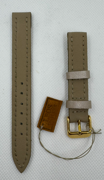 cinturino classic in pelle khaki