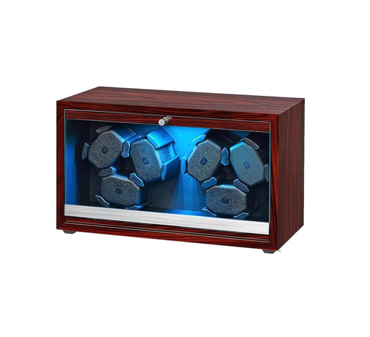 vista espositore avvolgitore Watch Winder 3+3 posti