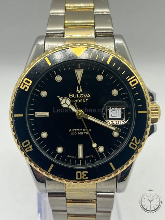 dettaglio quadrante orologio Bulova Trident Anni ‘80