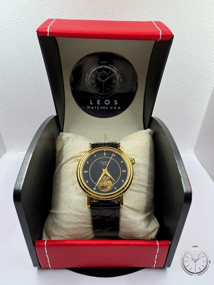 Orologio Caravelle Open Heart nella confezione LeosWatches
