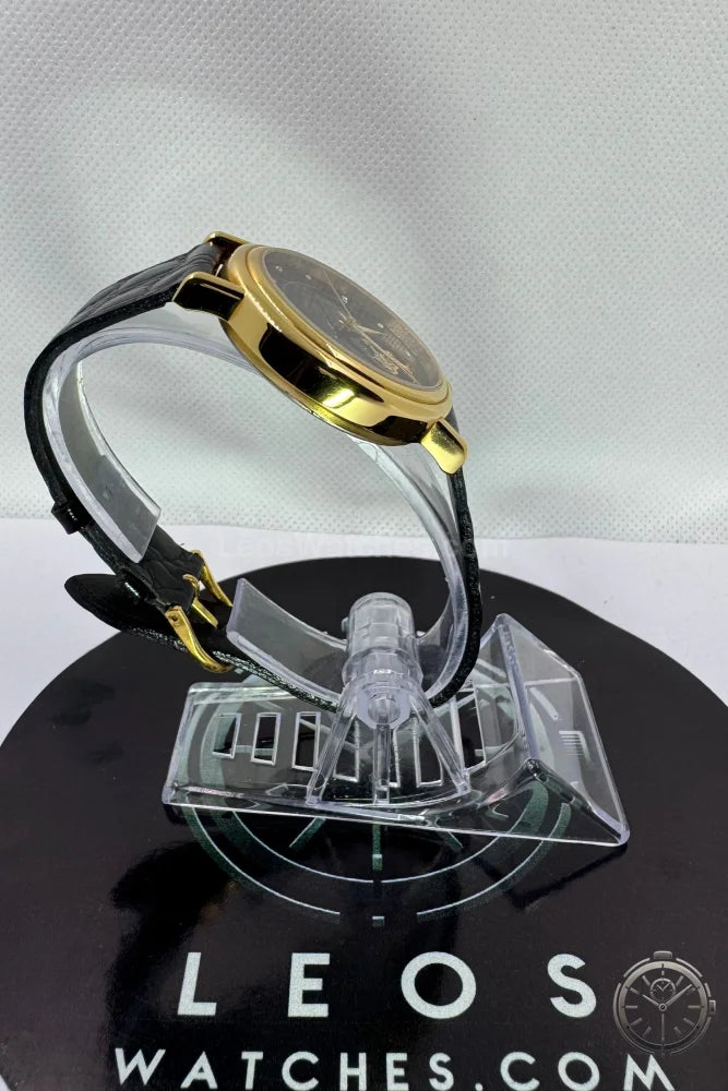 vista laterale Orologio Caravelle Open Heart