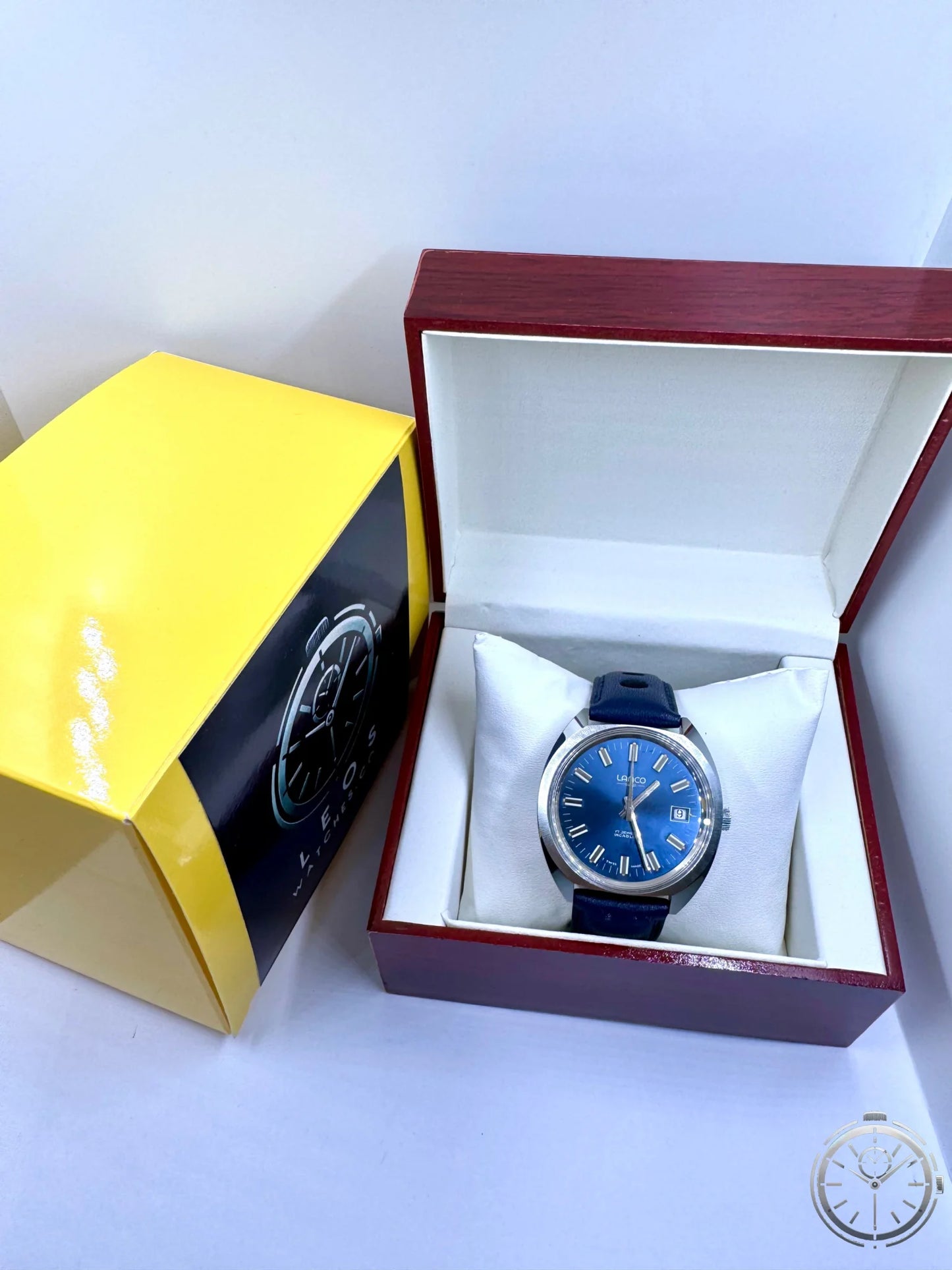 vista orologio Lanco Ref. 14724 – Vintage a Carica Manuale con scatola LeosWatches