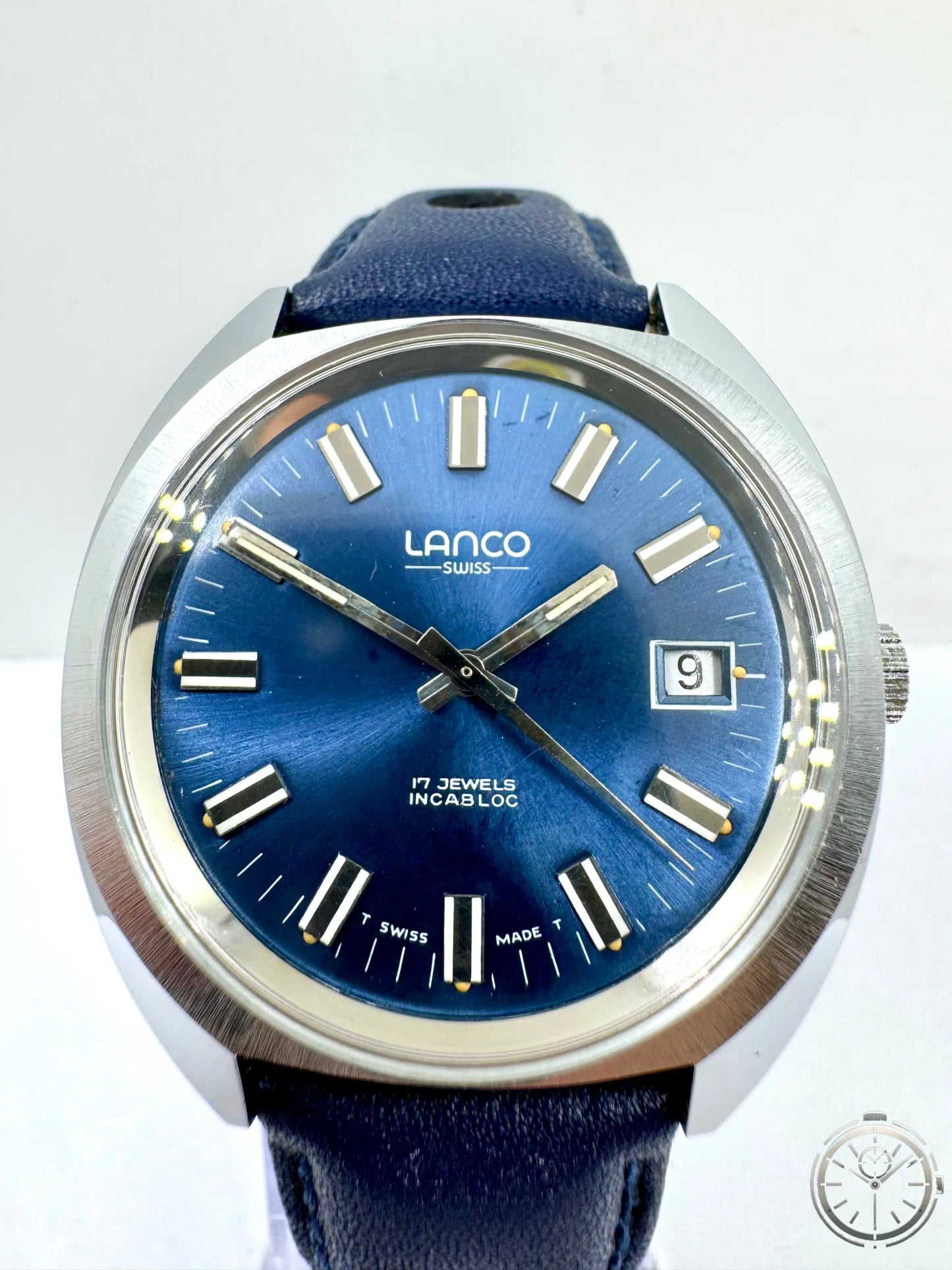 zoom del dial orologio Lanco Ref. 14724 – Vintage a Carica Manuale