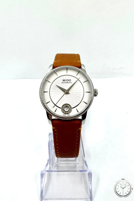 vista frontale Orologio Mido Baroncelli – Automatico Swiss Made con Diamanti
