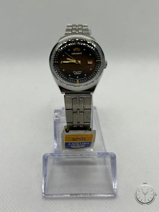 vista frontale orologio ORIENT Vintage Donna Crystal