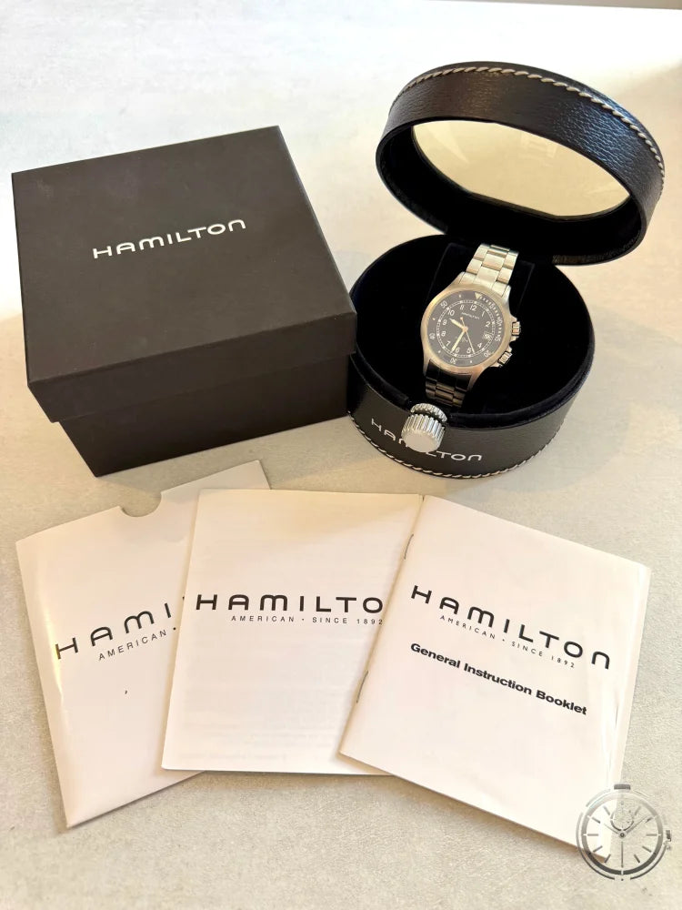 vista full set Orologio Hamilton Khaki Navy Automatic Ref. H775151