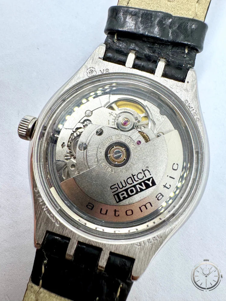 dettaglio fondello posteriore Orologio Swatch Irony Automatic Ref. YAS401