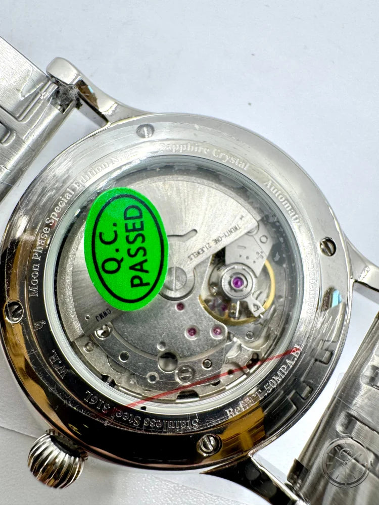 vista calibro orologio TecnoTempo Moon Phase Automatic