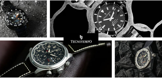immagine dal sito tecnotempo che mostra alcuni orologi del brand