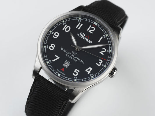 dettaglio quadrante Orologio Perseo 150° “Breccia di Porta Pia” 11355 – Automatico Swiss Made