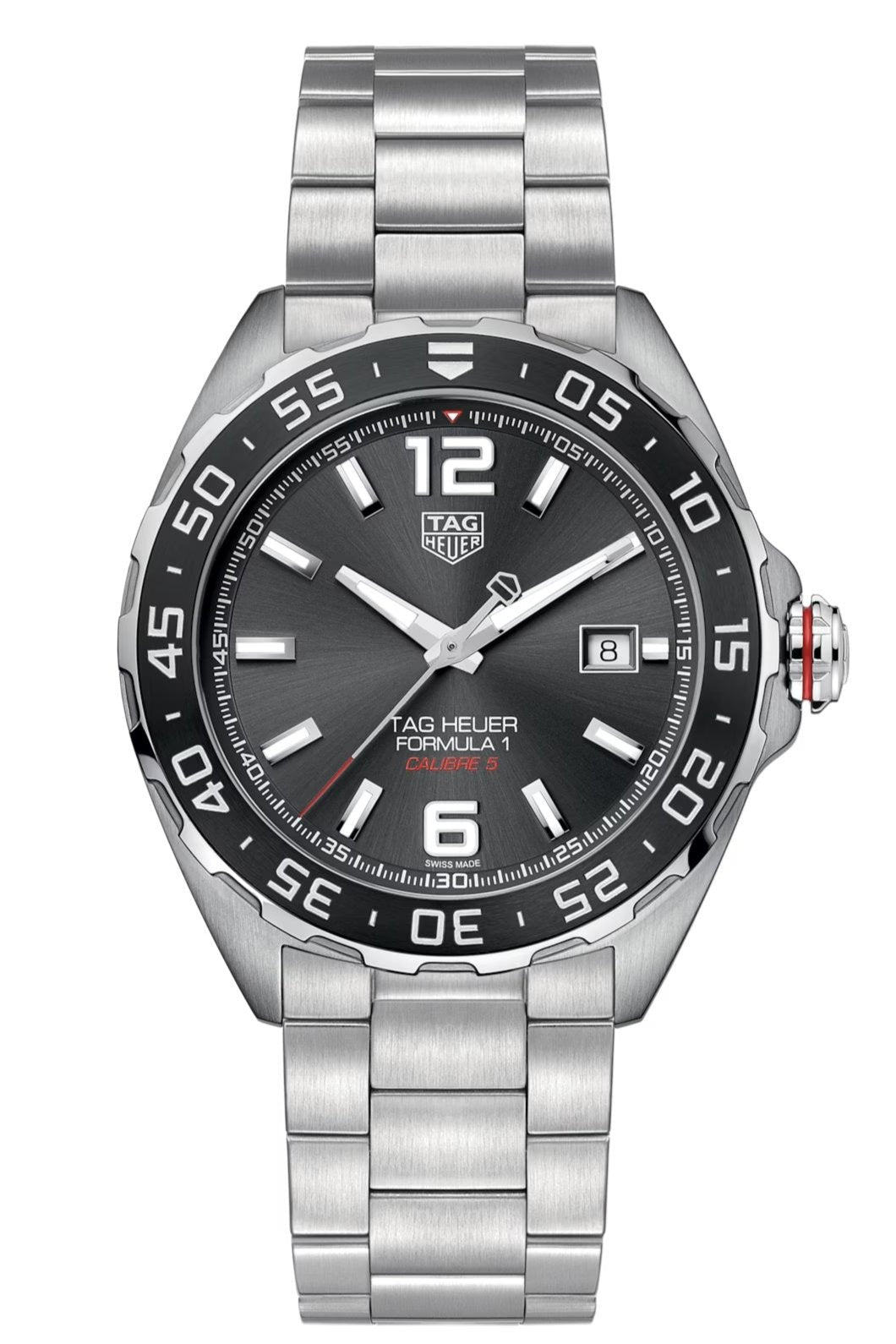 vista frontale TAG Heuer Formula 1 da 43 mm Calibre 5 Automatico - WAZ2011.BA0842