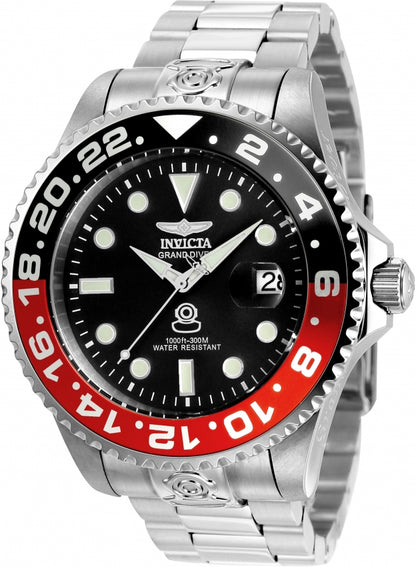 dettaglio quadrante Orologio Invicta Grand Diver 21867 ghiera coke