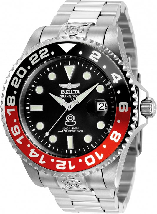 dettaglio quadrante Orologio Invicta Grand Diver 21867 ghiera coke
