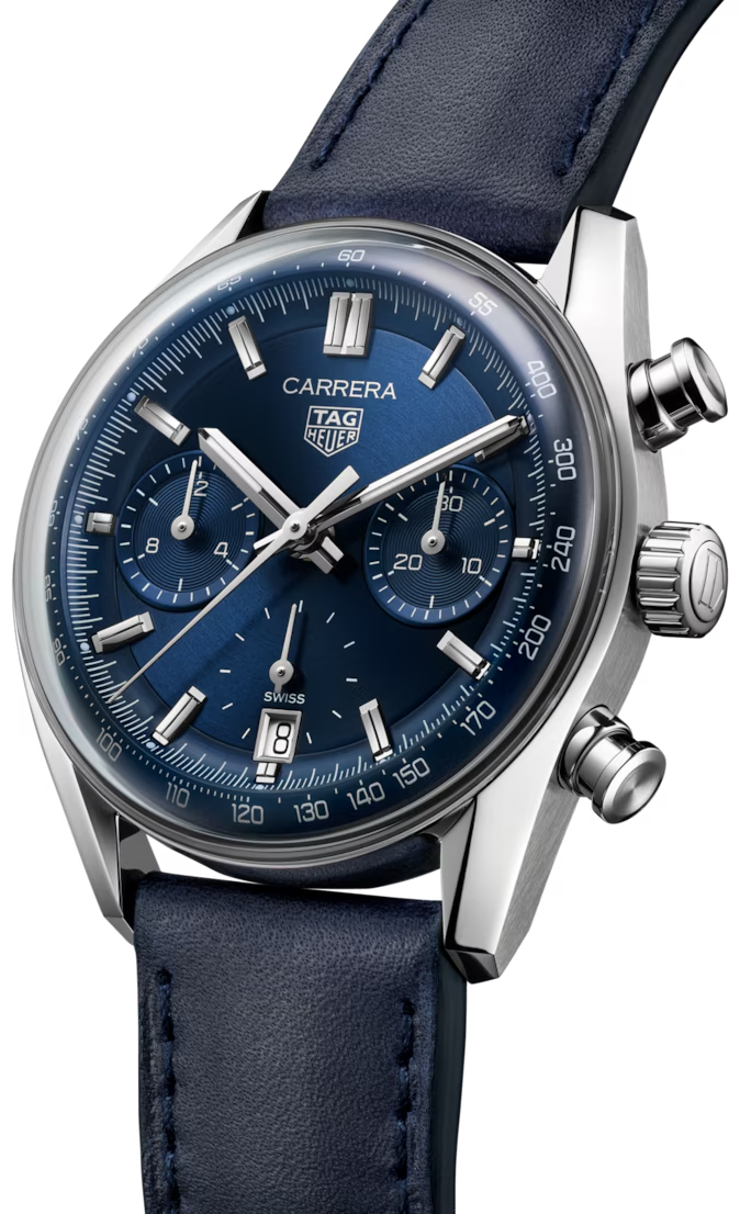 vista laterale TAG Heuer Carrera Chronograph 39 mm TH20-00 - CBS2212.FC6535