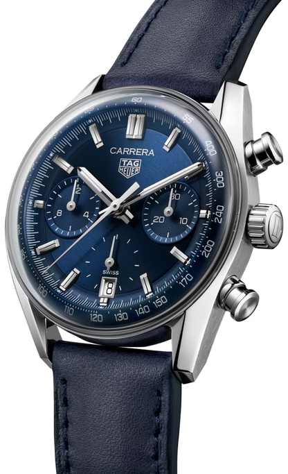 vista laterale TAG Heuer Carrera Chronograph 39 mm TH20-00 - CBS2212.FC6535