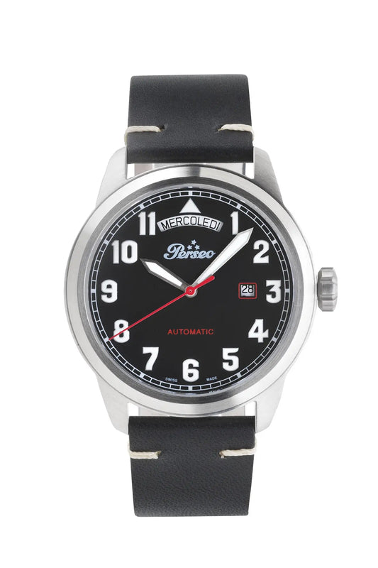 vista frontale Orologio Perseo Lampo Day-Date 6207/DD – Automatico Swiss Made