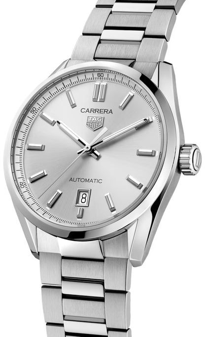 TAG Heuer Carrera Date Calibre 5 quadrante argento