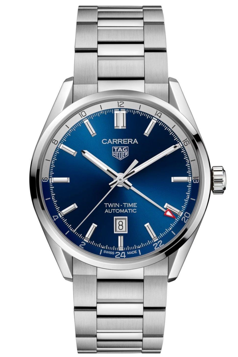 vista frontale TAG Heuer Carrera 41 mm Calibre 7 Automatico - WBN201A.BA0640