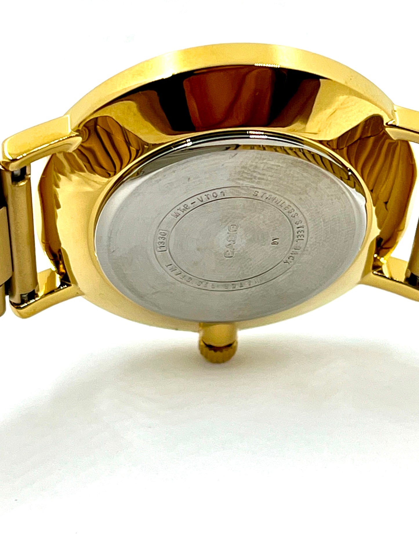 Casio MTP-VT01G-1B — Orologio da Polso Gold, Quadrante Nero