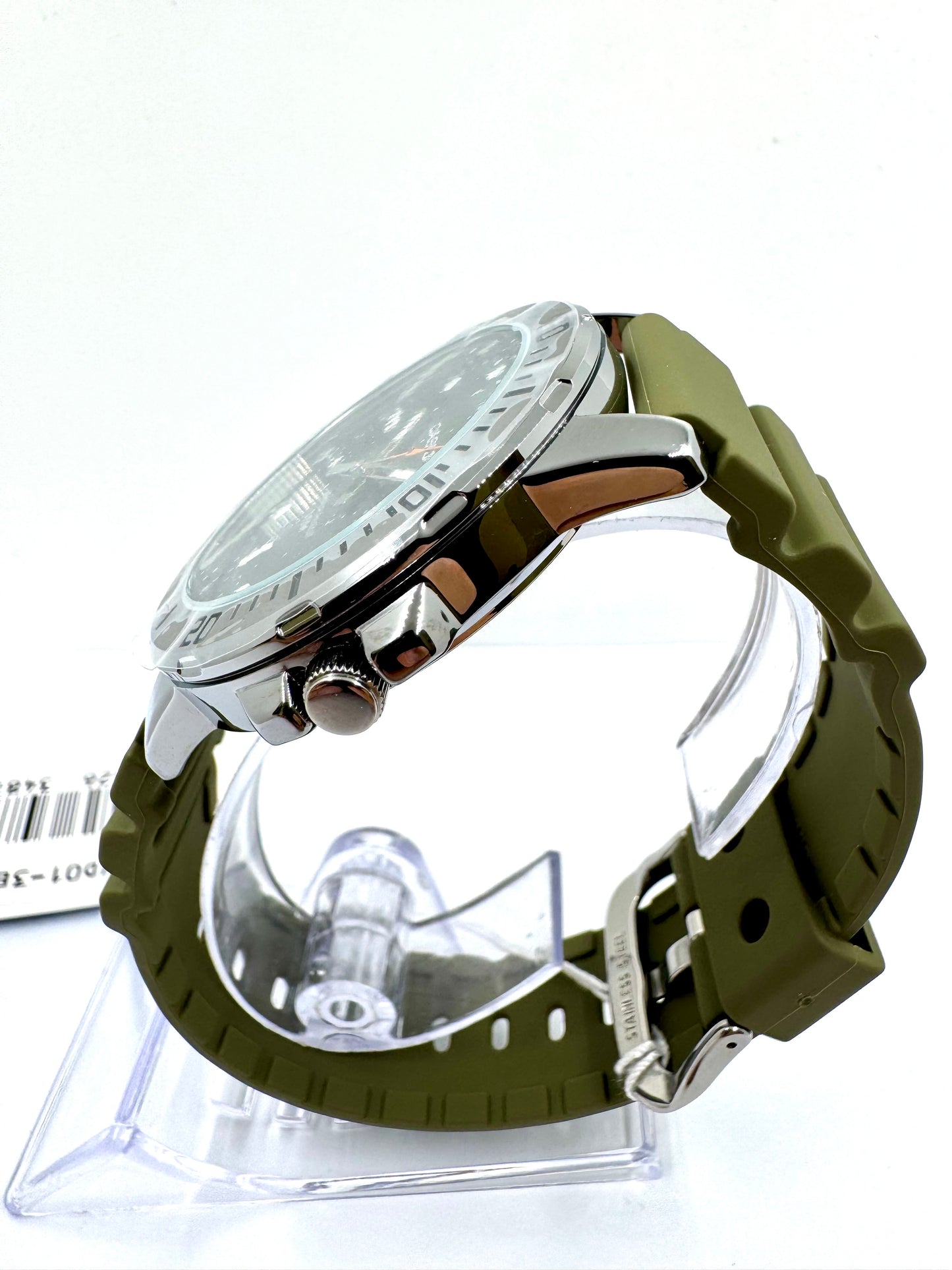 Casio MTP-VD01-3E — Quadrante Nero Cinturino Verde Militare