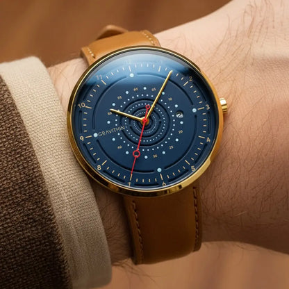 Gravithin Argo — 40 mm — Nuovo — Quadrante Blu - Cassa Oro