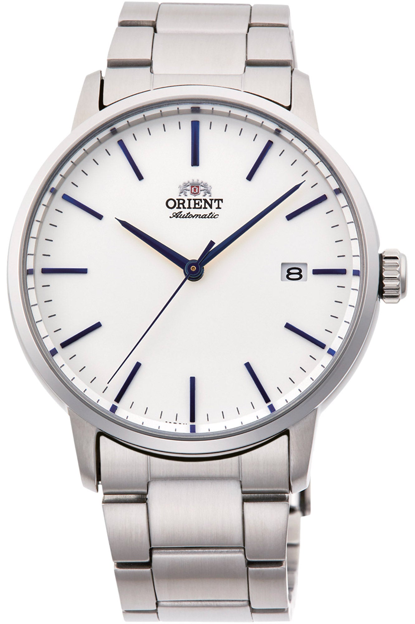 vista frontale Contemporary Stylish Maestro watch con quadrante bianco