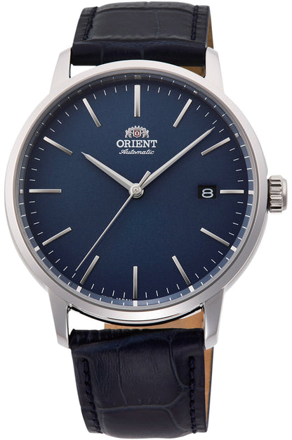 vista frontale Contemporary Stylish Maestro watch con quadrante blu