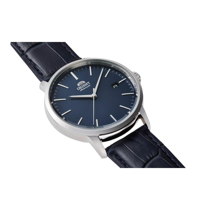 vista laterale Contemporary Stylish Maestro watch con quadrante blu