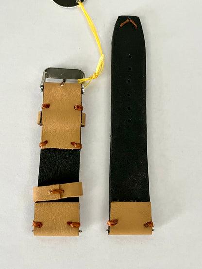 vista pelle interna Cinturino MINIMAL per Apple Watch in pelle beige
