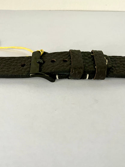dettaglio chiusura Cinturino per Apple Watch CASUAL in pelle marrone