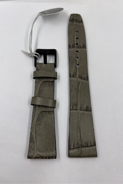 vista parte esterna Cinturino ESSENTIAL Grigio Effetto Coccodrillo