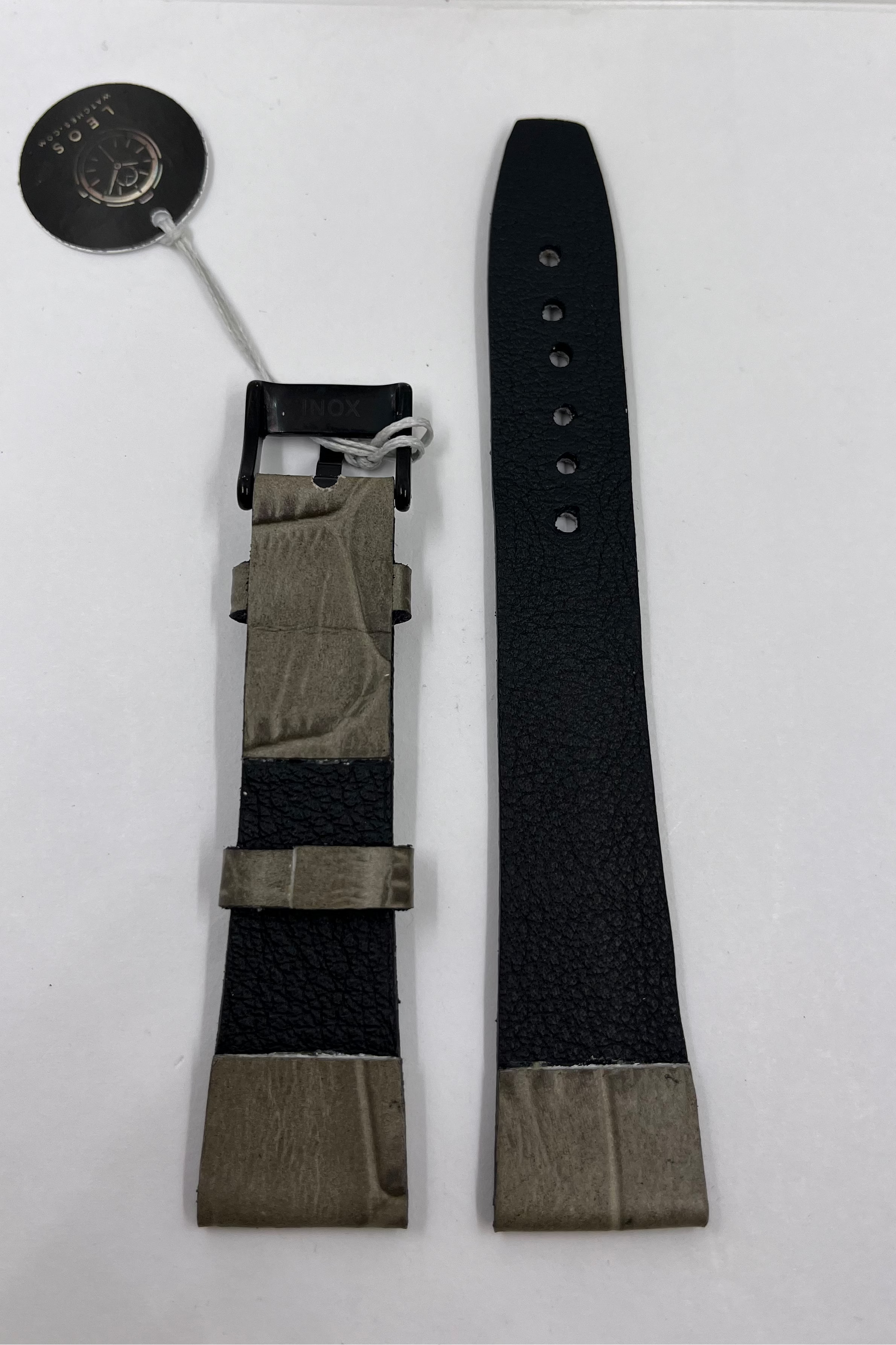 vista parte interna Cinturino ESSENTIAL Grigio Effetto Coccodrillo