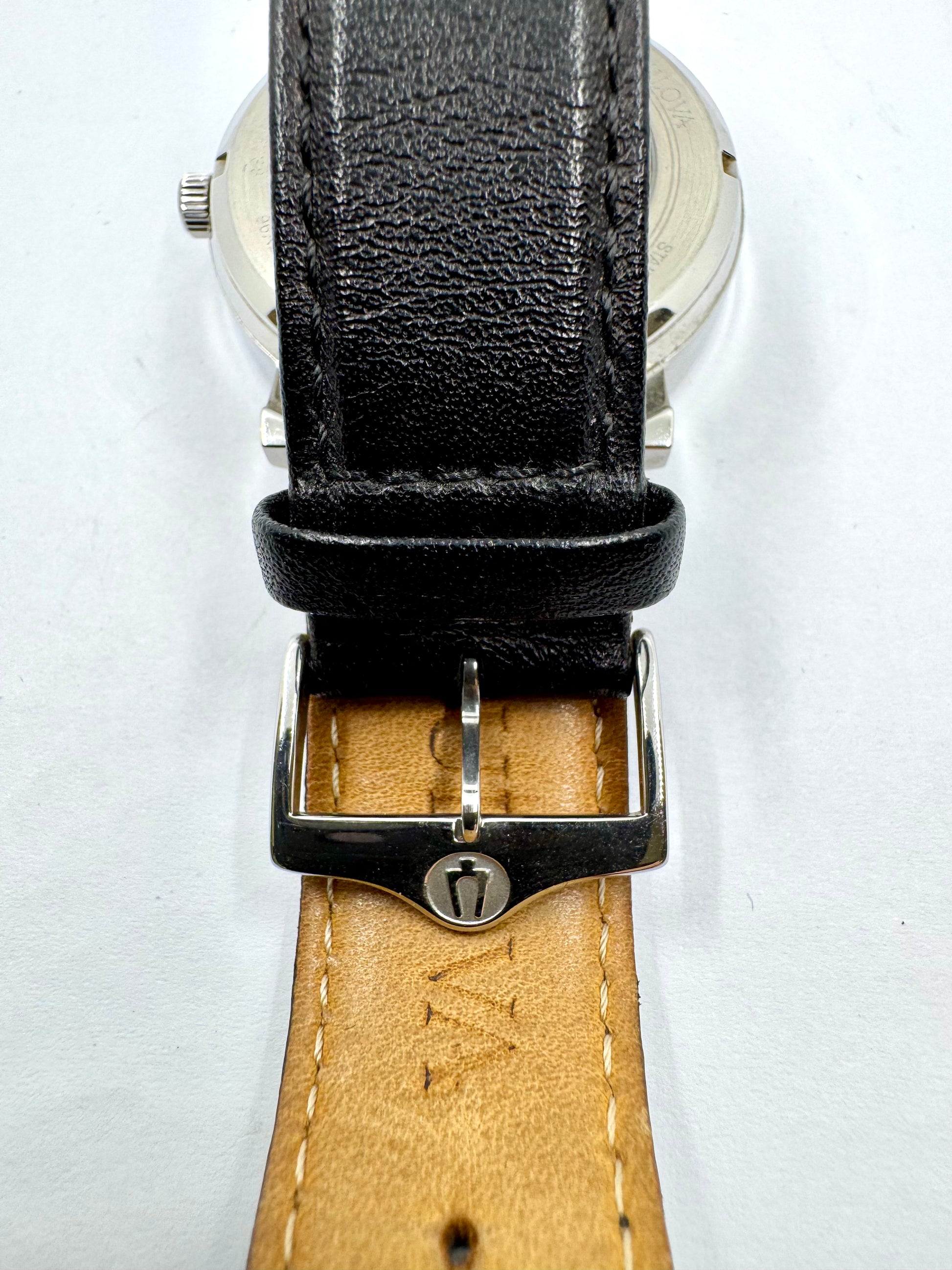 dettaglio Fibbia logata Orologio Bulova Clipper Open Heart Automatic