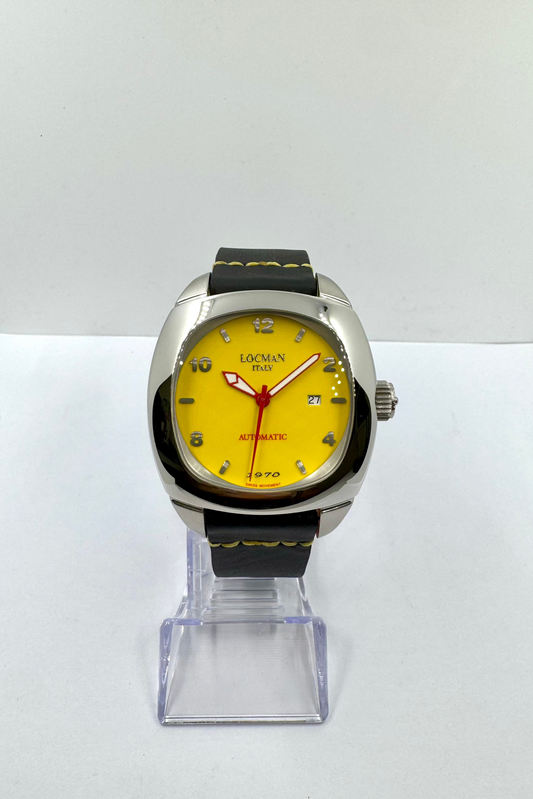 vista frontale Orologio Locman 1970 Automatic